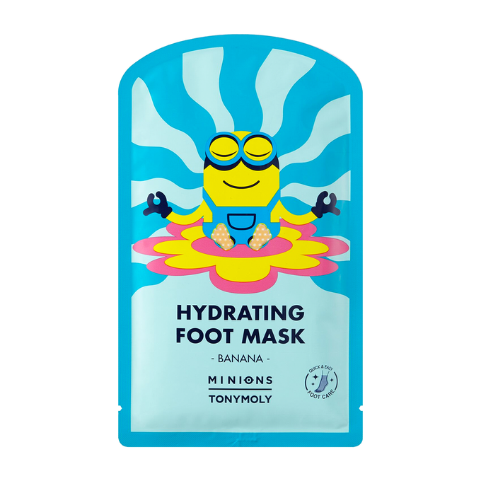 Minions Hydrating Banana Foot Mask - Asian Beauty Essentials