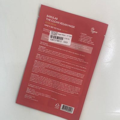 The clean Vegan Mask in AHA/BHA - Asian Beauty Essentials