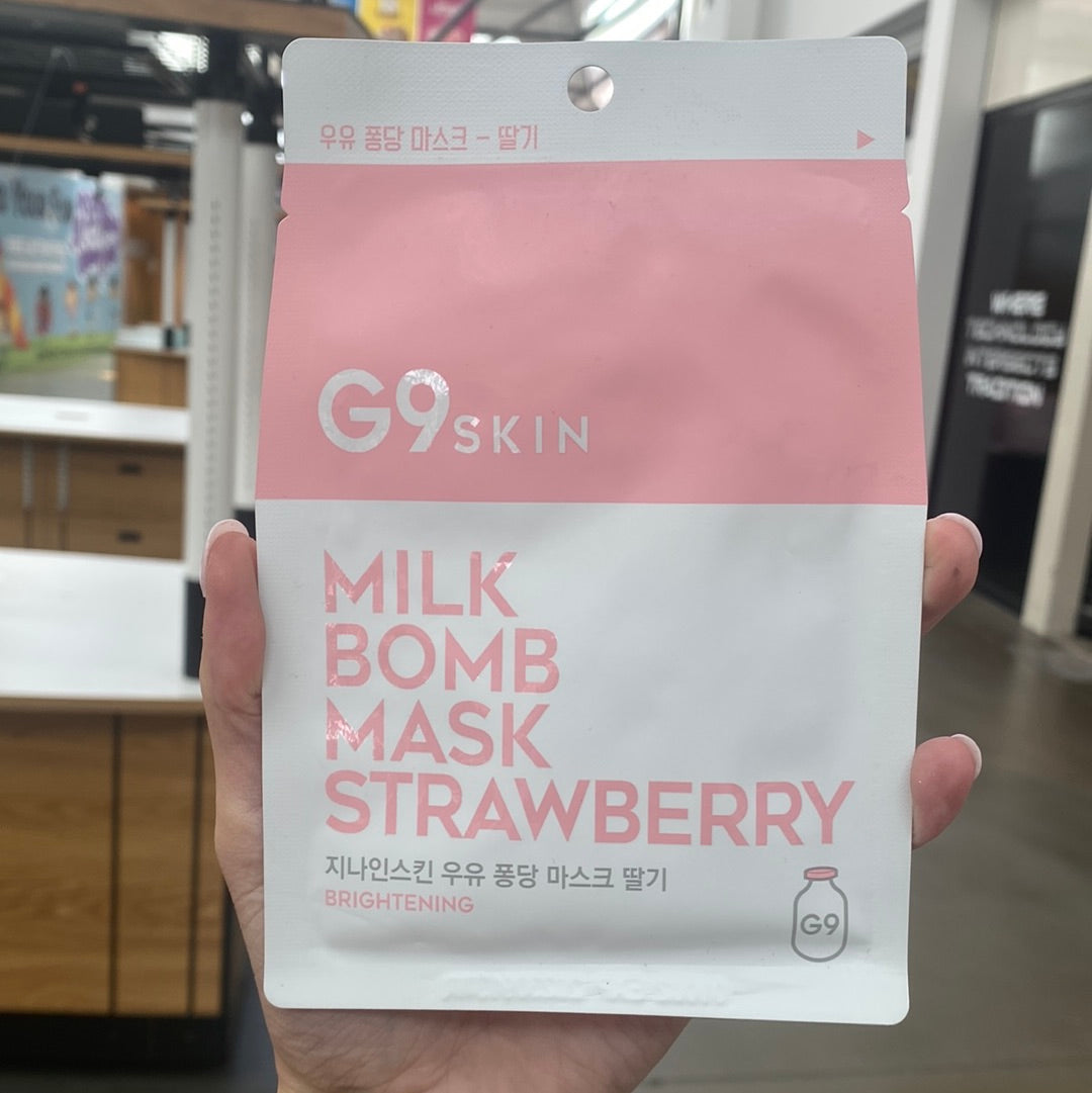 Strawberry Milk Bomb Mask - Asian Beauty Essentials