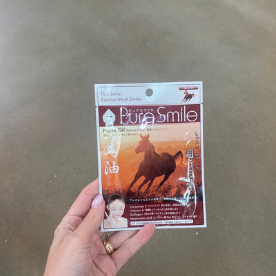 Horse Oil Pure Smile Essence Mask - Asian Beauty Essentials